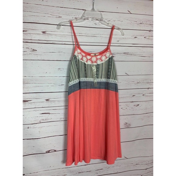 Ya Los Angeles Boutique Women's M Medium Coral Sleeveless Dress NEW With TAGS - Picture 8 of 12
